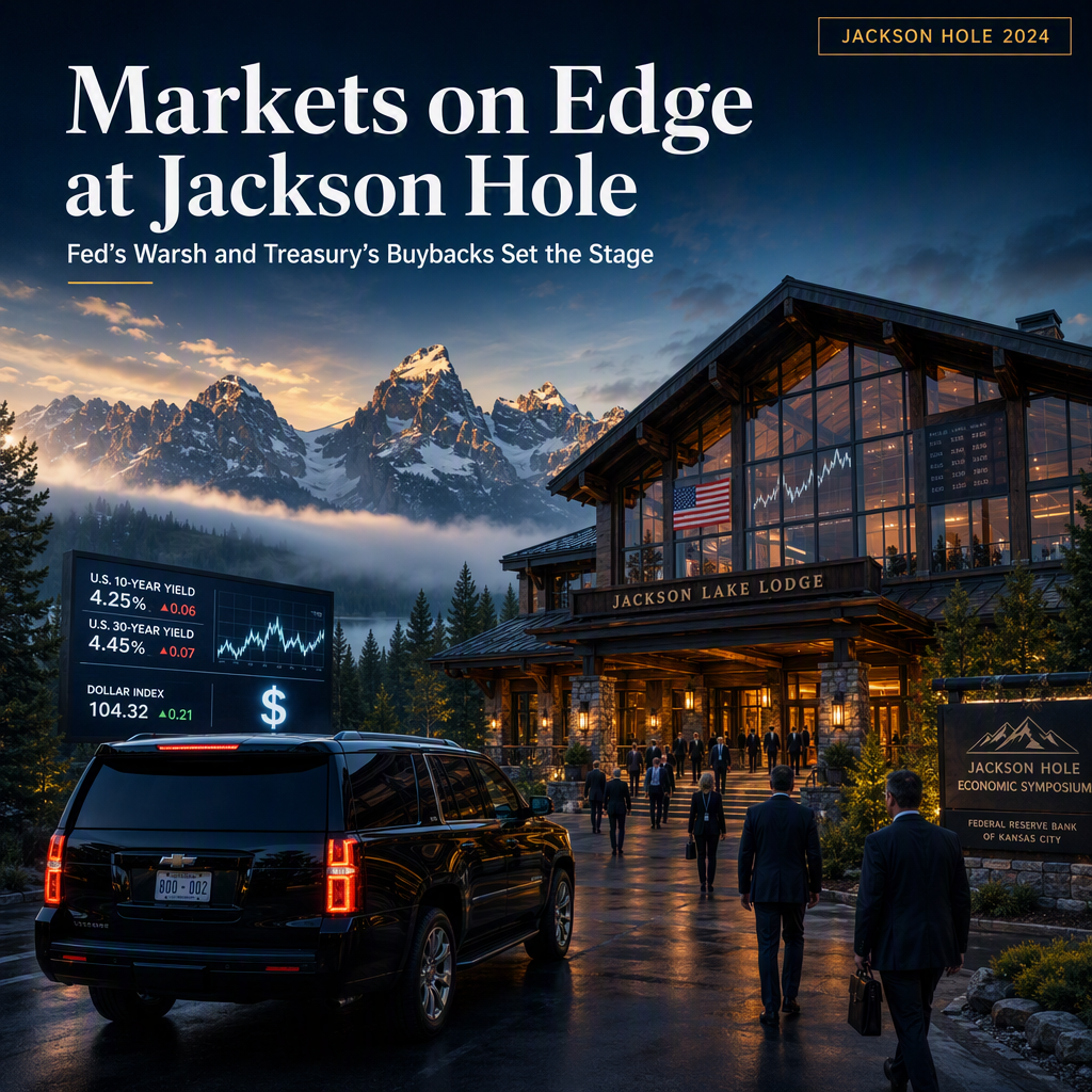 Markets Brace for Jackson Hole as Treasury's Bond Buybacks and Fed Chair Warsh's Speech Loom Large