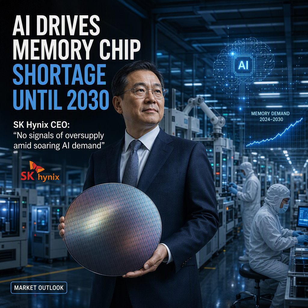 SK Hynix CEO Projects Memory Chip Shortage Through 2030 Amid AI-Driven Demand
