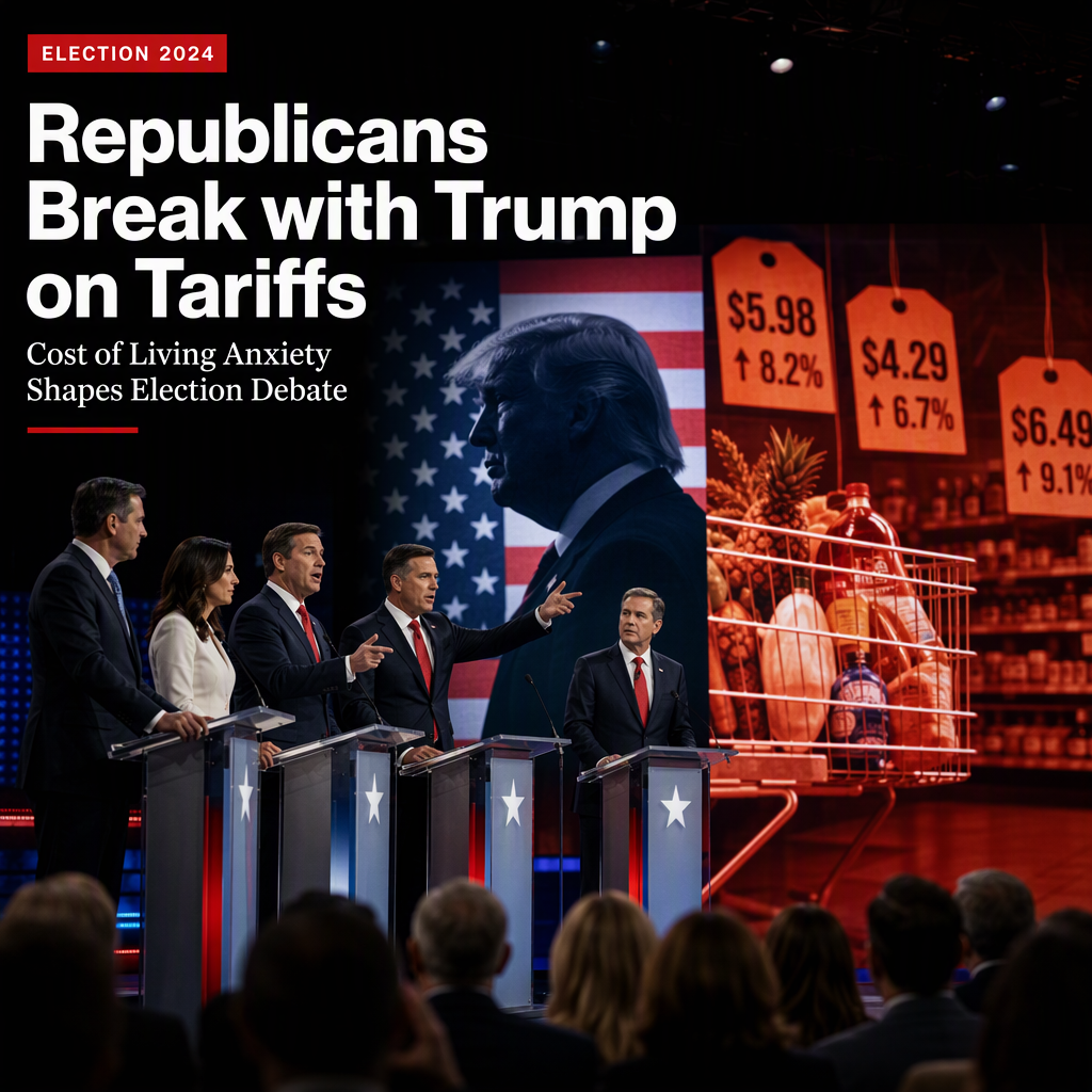 Republican Candidates Distance Themselves from Trump’s Tariff Policies Amid Cost of Living Concerns