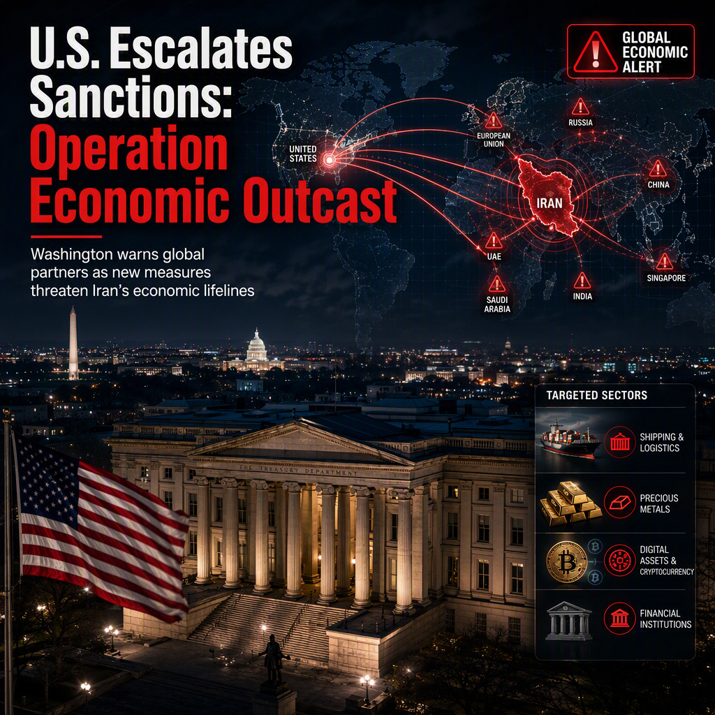 U.S. Launches 'Operation Economic Outcast' Targeting Iran with New Secondary Sanctions