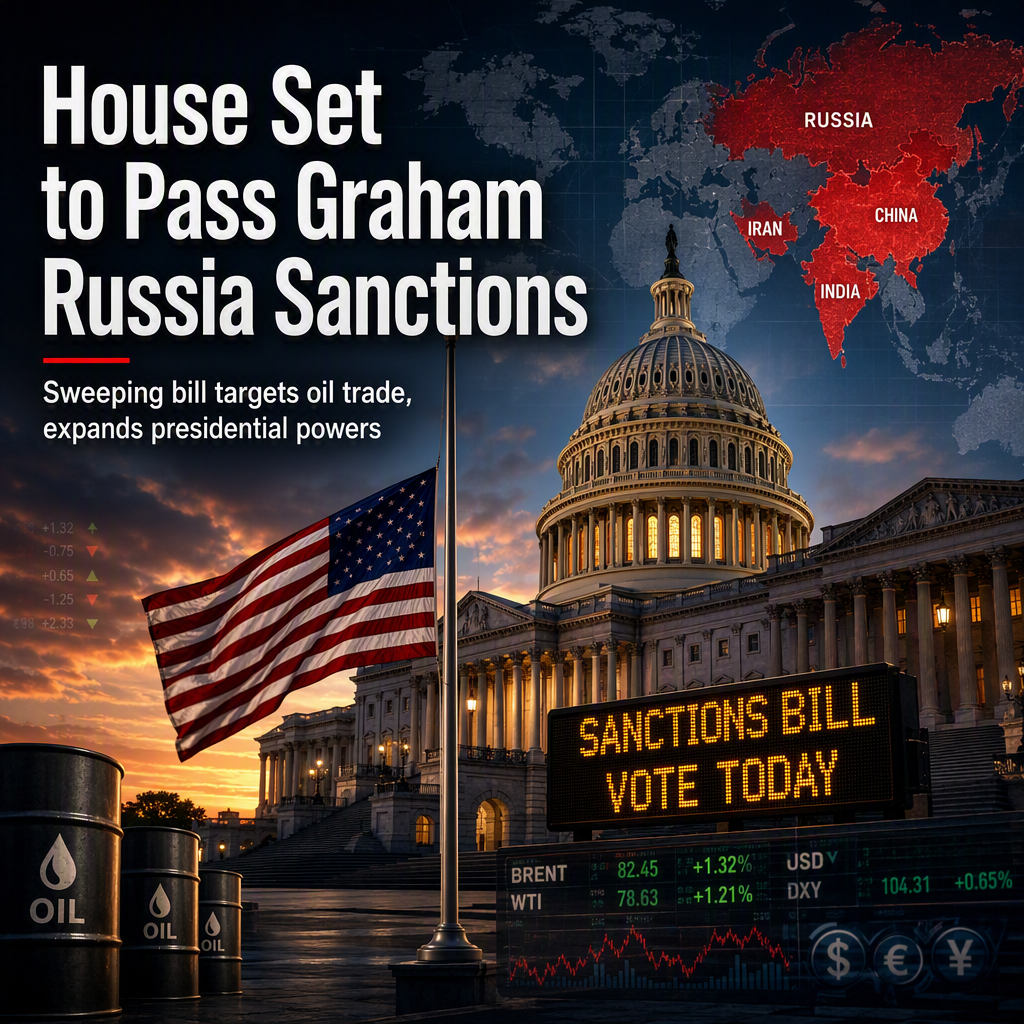 U.S. House Poised to Pass Sweeping Russia Sanctions Bill Honoring Late Sen. Lindsey Graham