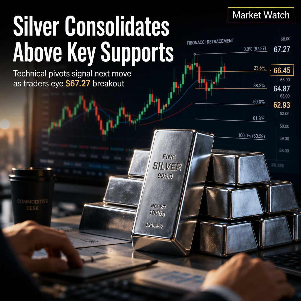 Silver Holds Gains Near $66.45 as Technical Levels Guide Next Move