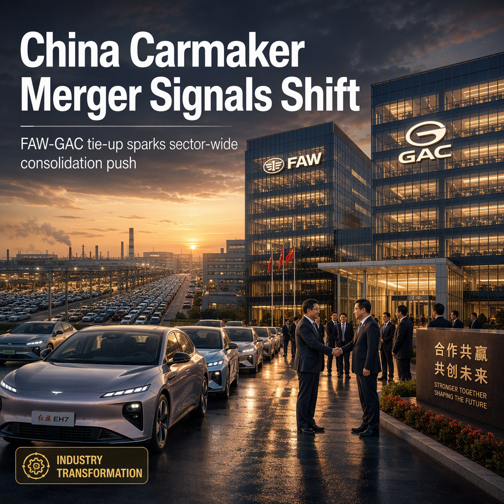 Chinese State-Owned Carmakers Spark Industry-Wide Consolidation Amid Overcapacity Concerns