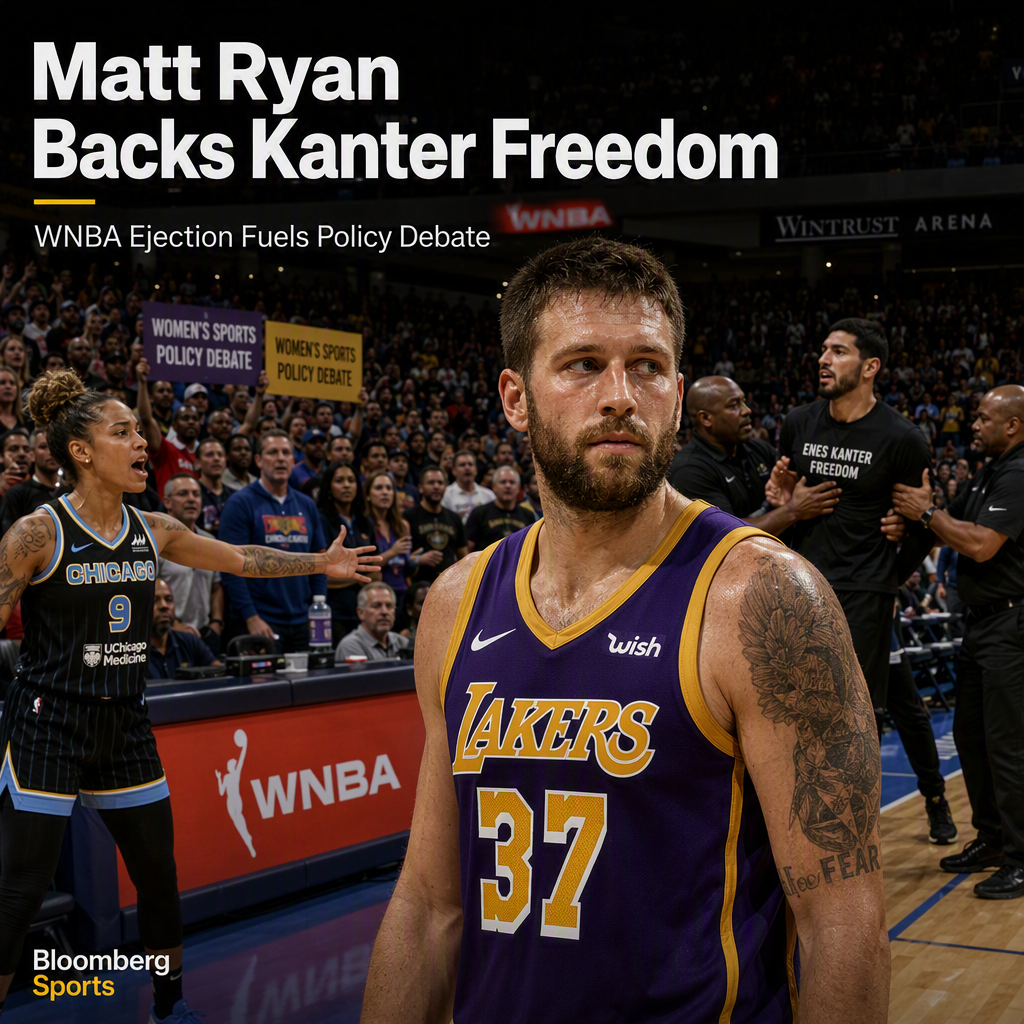 Ex-Lakers Player Matt Ryan Defends Enes Kanter Freedom After Ejection Amid WNBA Transgender Policy Controversy