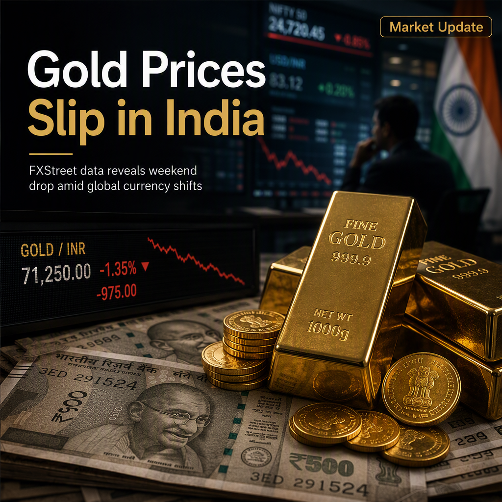 Gold Prices Decline in India as FXStreet Data Shows Drop from Previous Levels