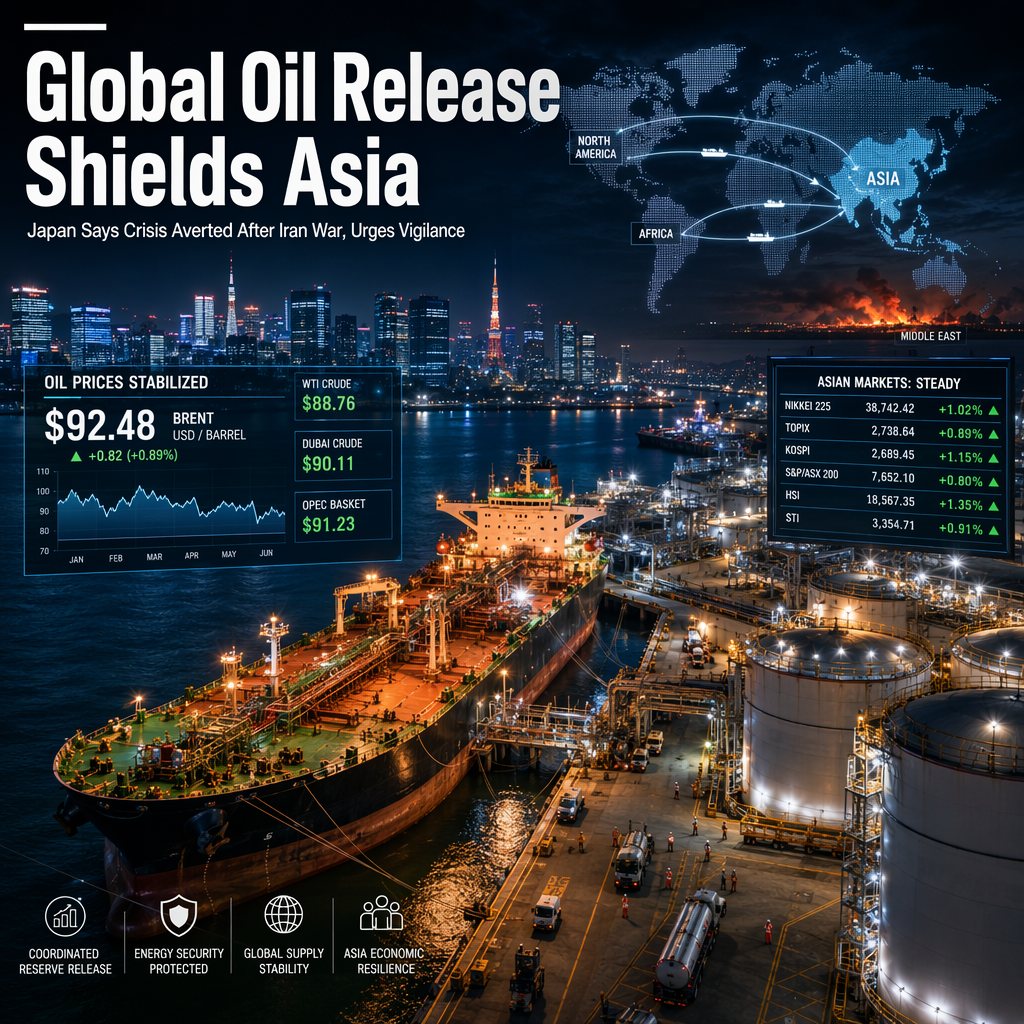 Global Oil Reserve Release Shields Asia from Iran War Shock, Says Japan