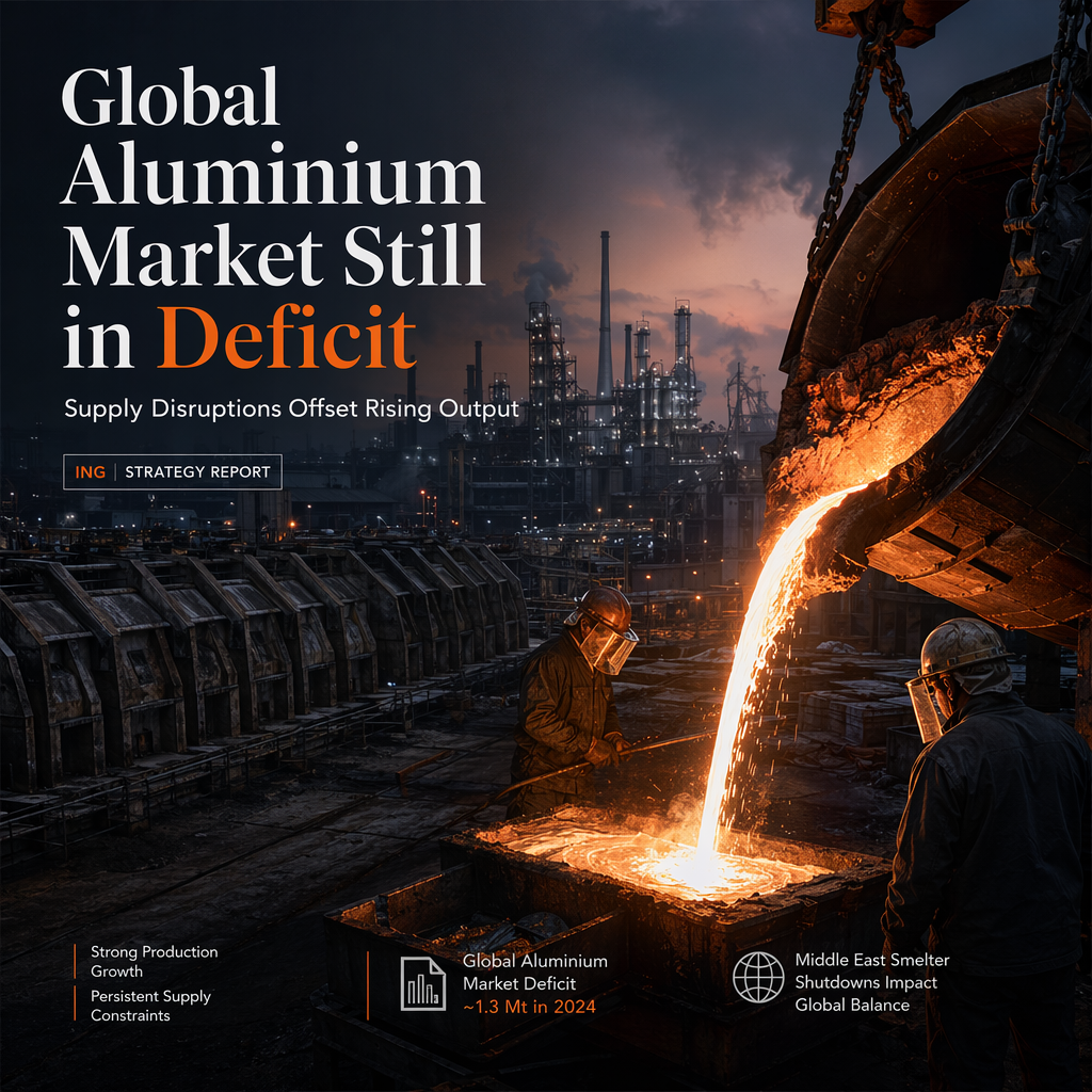 Global Aluminium Market Faces Persistent Deficit Despite Rising Output, ING Reports