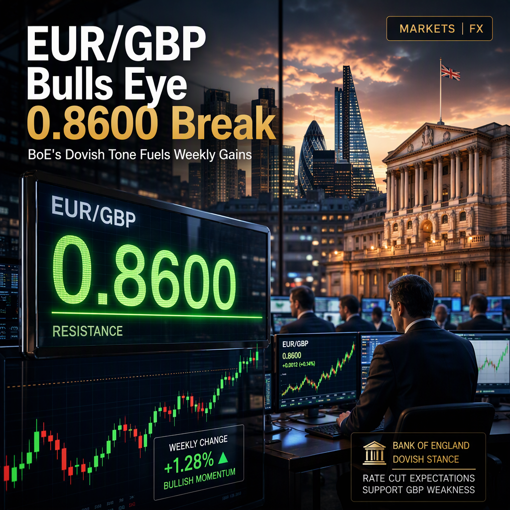 EUR/GBP Bulls Challenge 0.8600 Resistance Amid BoE's Dovish Stance