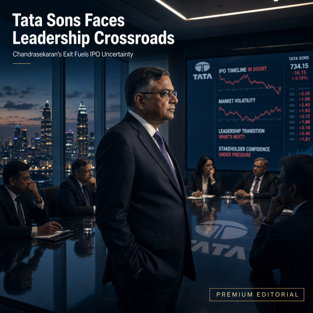 Tata Sons Chairman Chandrasekaran to Step Down Amid IPO Disagreements and Business Challenges
