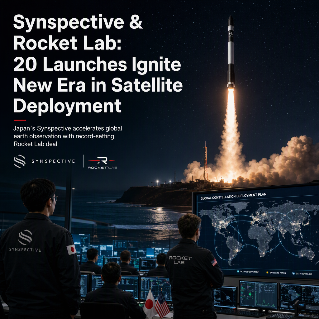 Synspective Secures Largest-Ever 20-Launch Deal with Rocket Lab to Expand Satellite Constellation