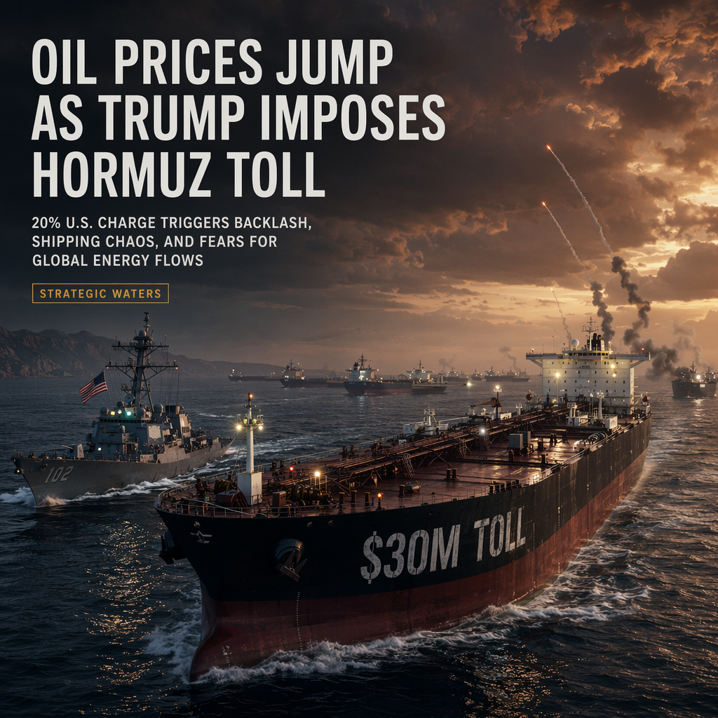 Oil Prices Surge as Trump Proposes 20% Hormuz Toll Amid Escalating Tensions and Shipping Industry Backlash
