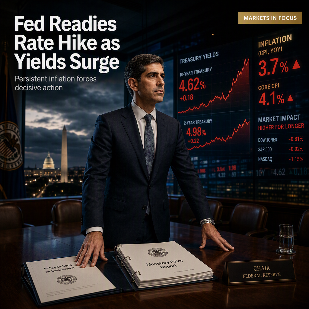 Federal Reserve Poised for Interest Rate Hike Amid Persistent Inflation and Surging Treasury Yields