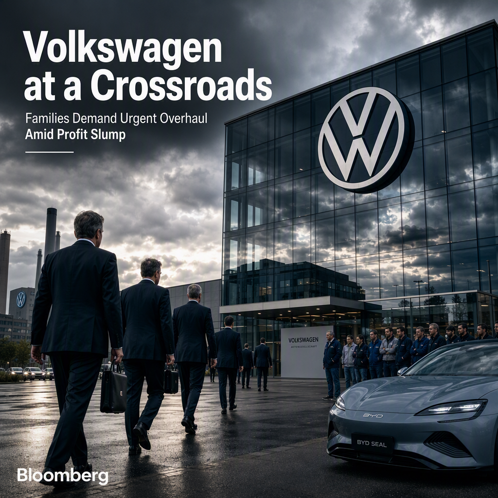 Volkswagen Faces Pressure From Controlling Families to Accelerate Overhaul Amid Profit Slump and Chinese Competition