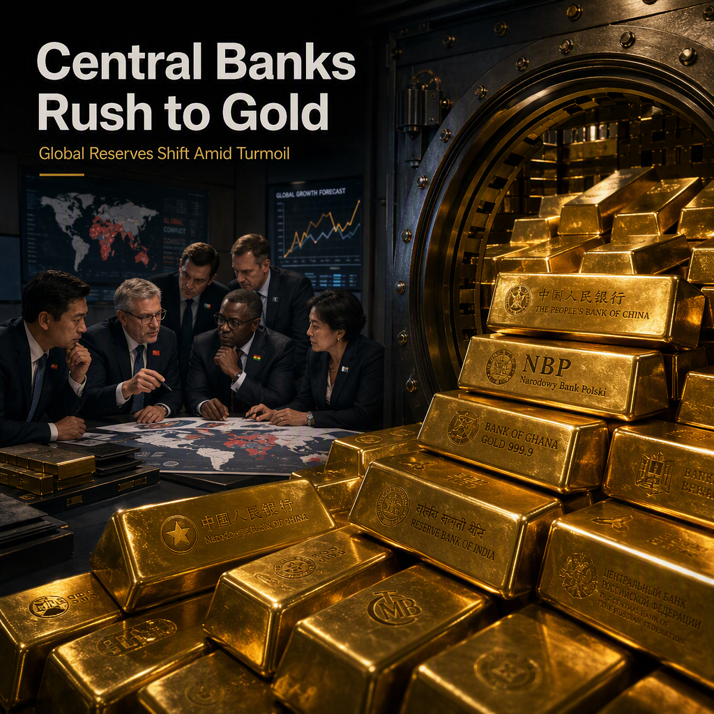 Central Banks Worldwide Accelerate Gold Purchases Amid Economic and Geopolitical Uncertainty