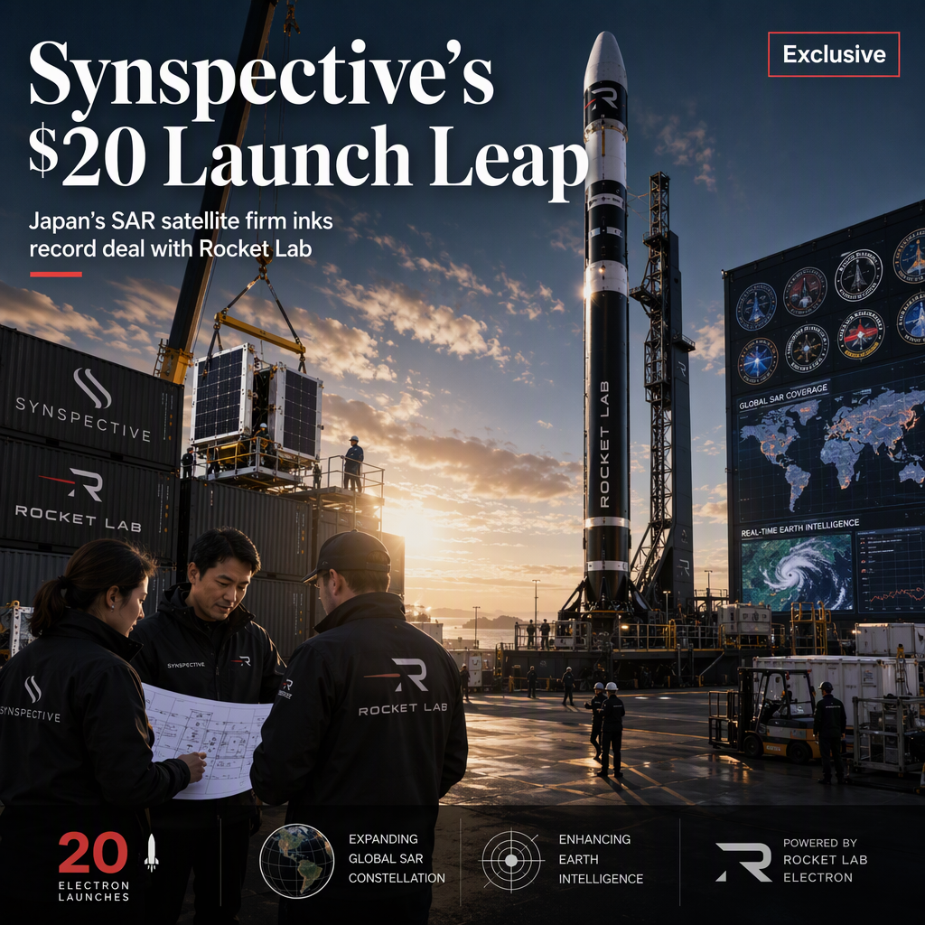 Synspective Secures Largest-Ever 20-Launch Deal with Rocket Lab to Expand Satellite Constellation