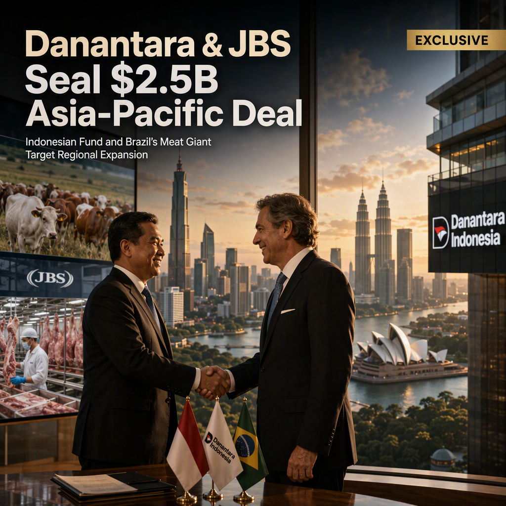 Indonesia’s Danantara Fund Commits $2.5 Billion to Joint Venture with Brazil’s JBS for Asia-Pacific Expansion