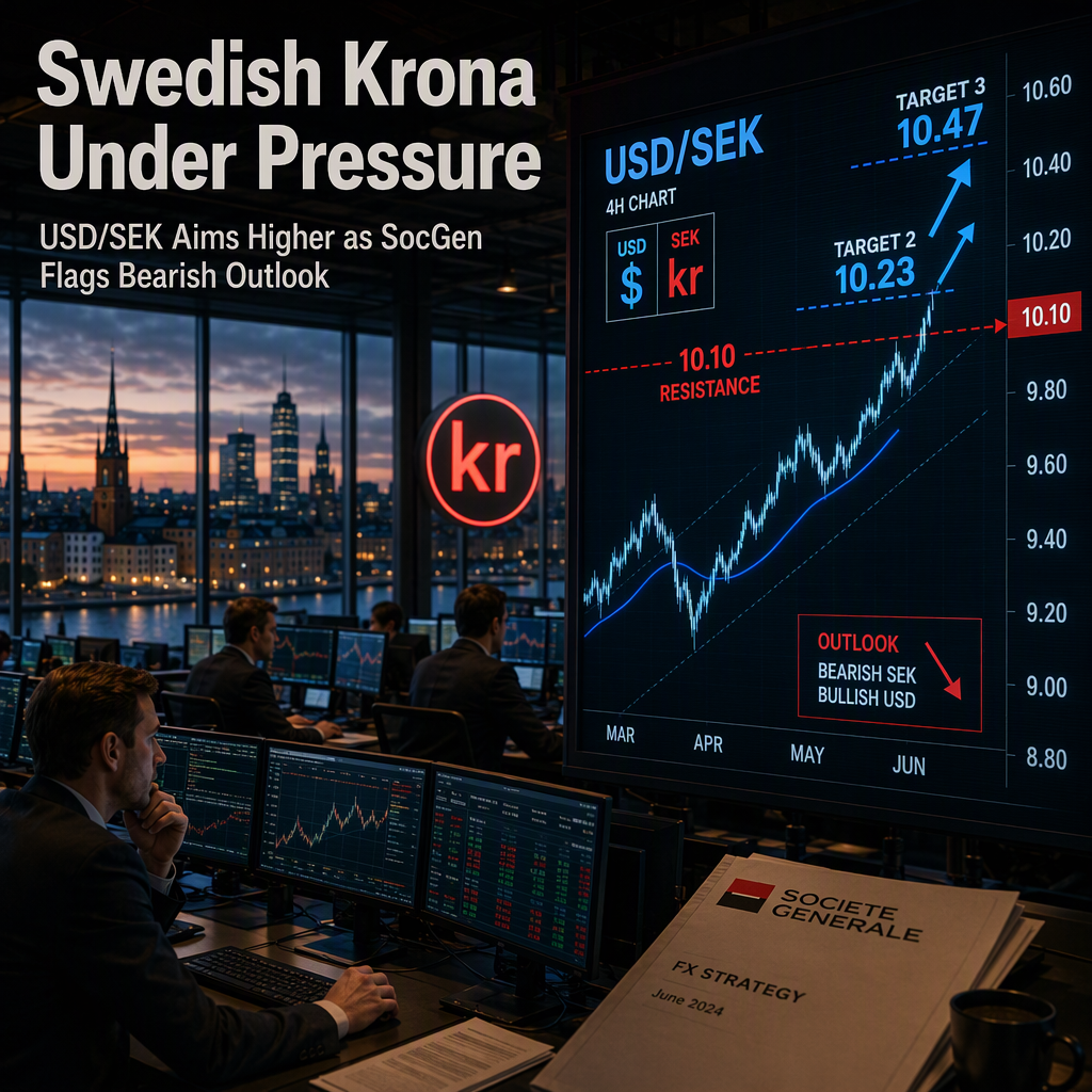 Societe Generale Sees Further Weakness for Swedish Krona as USD/SEK Targets Higher Levels