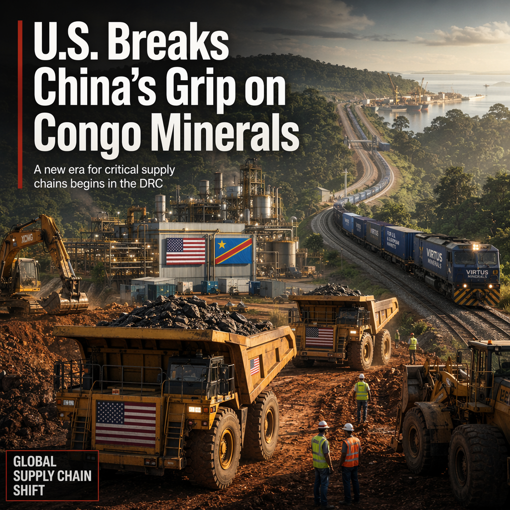 U.S. Secures Strategic Cobalt and Copper Supply in DRC, Challenging China’s Dominance