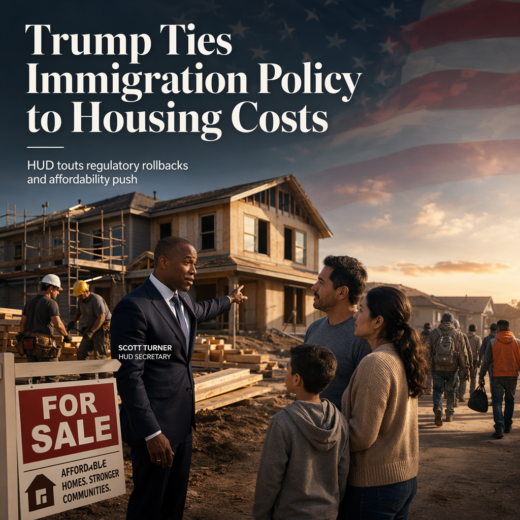 Trump Administration Links Immigration Crackdown to Lower Housing Costs, Cites Regulatory Rollbacks