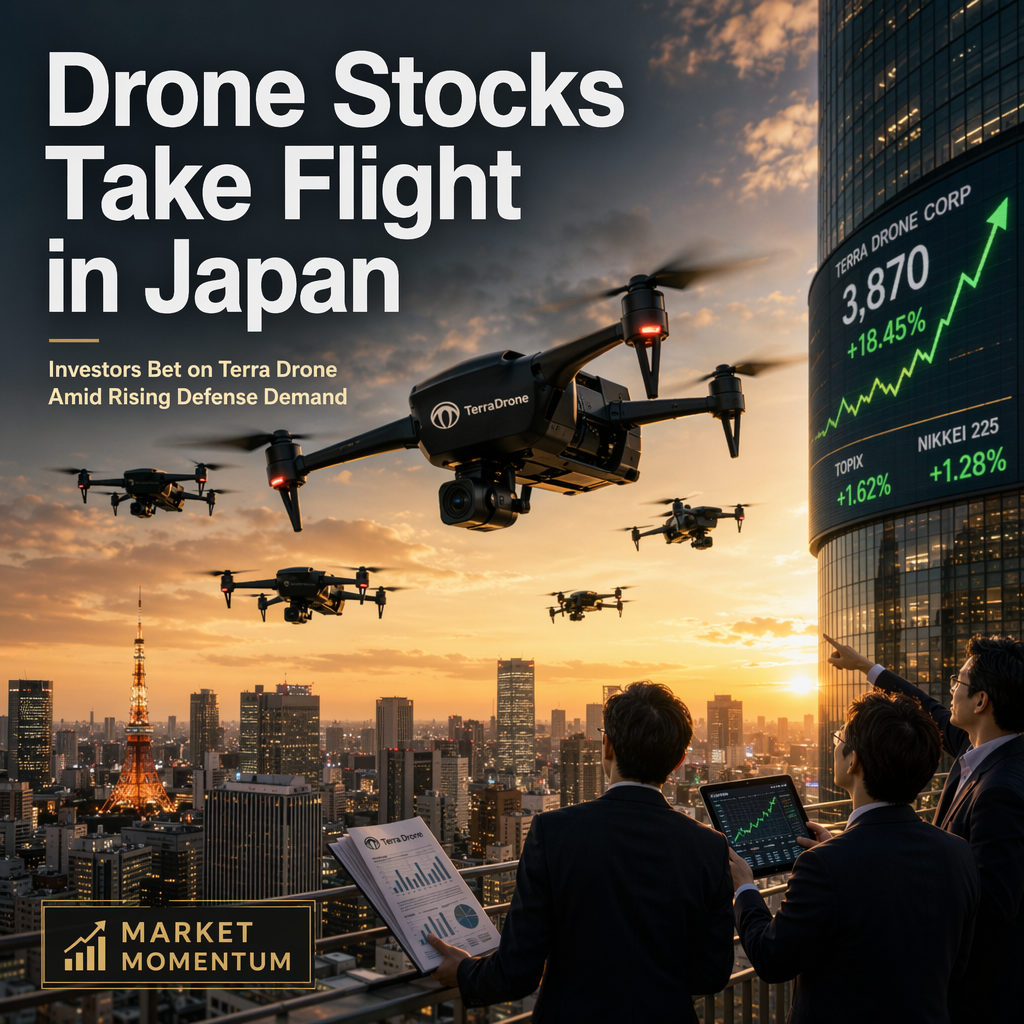 Japanese Drone Stocks Surge as Investors Seek Growth Beyond AI and Traditional Defense
