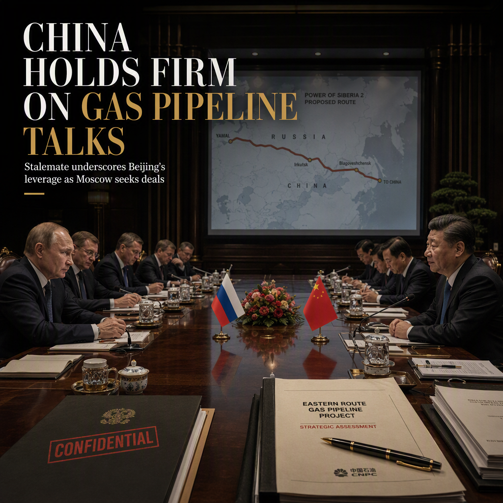 China Holds Firm on Price as Russia's Key Gas Pipeline Project Stalls