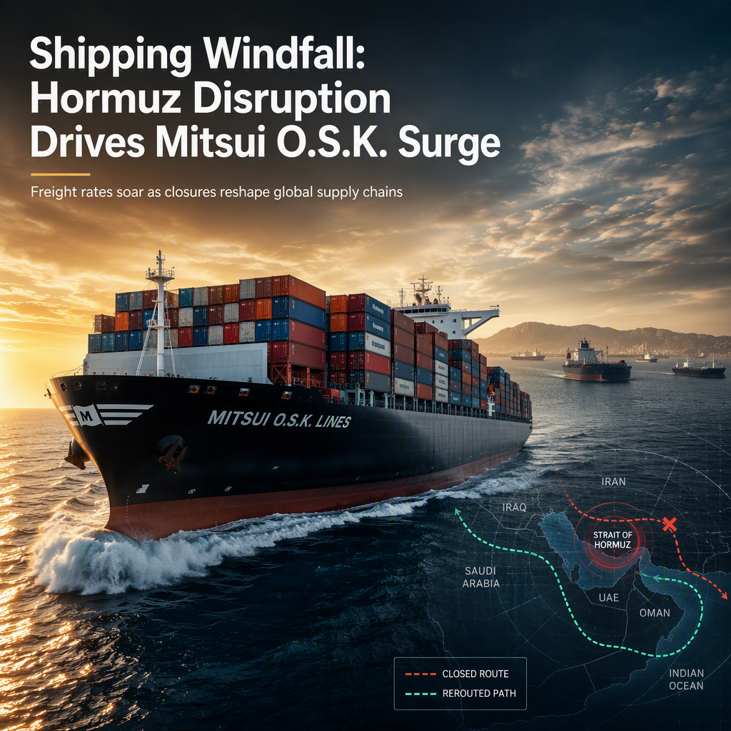 Strait of Hormuz Closures Boost Mitsui O.S.K. Lines Earnings Amid Rising Freight Rates