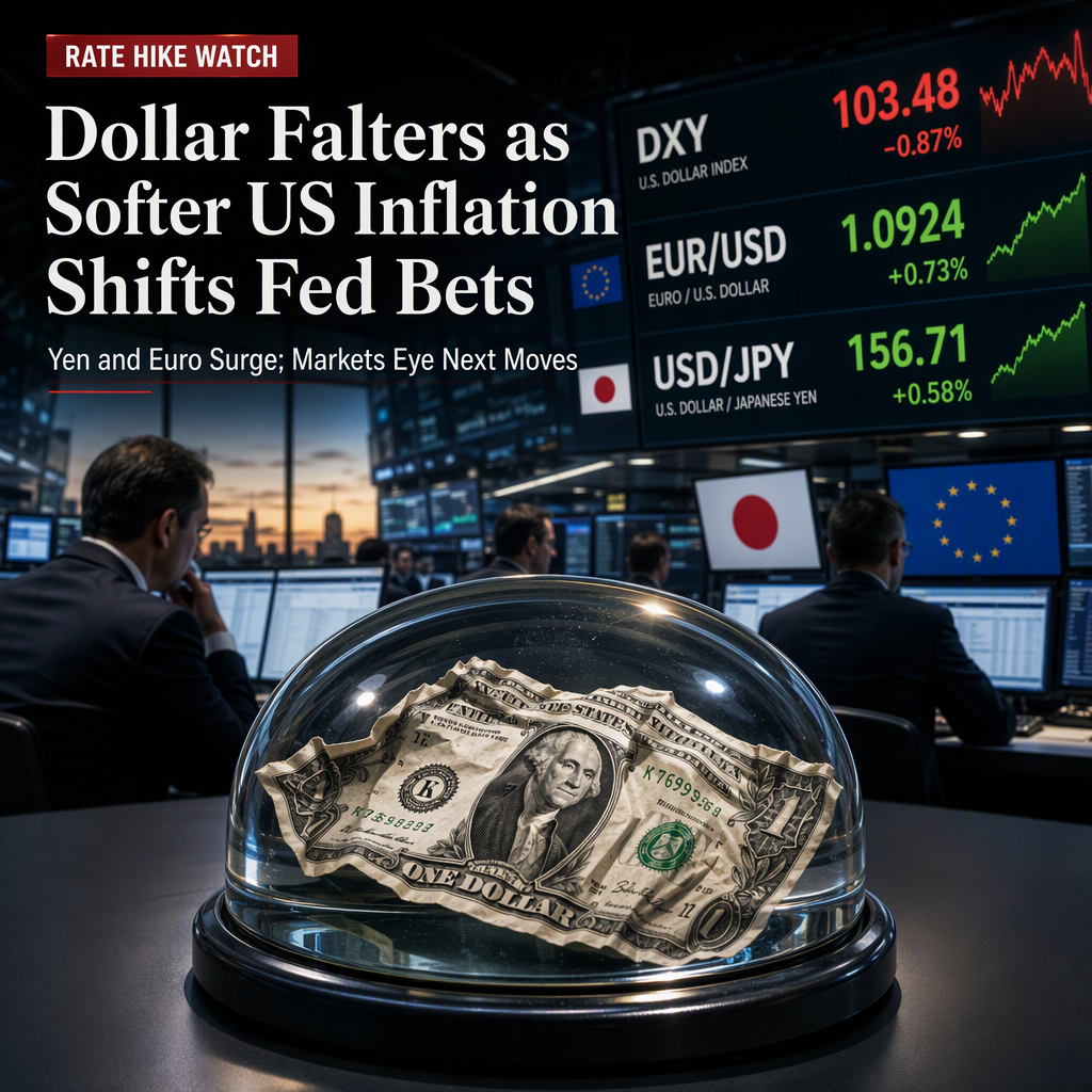 Softer US PCE Inflation Data Shifts Fed Rate Hike Bets, Pressures Dollar and Boosts Yen and Euro