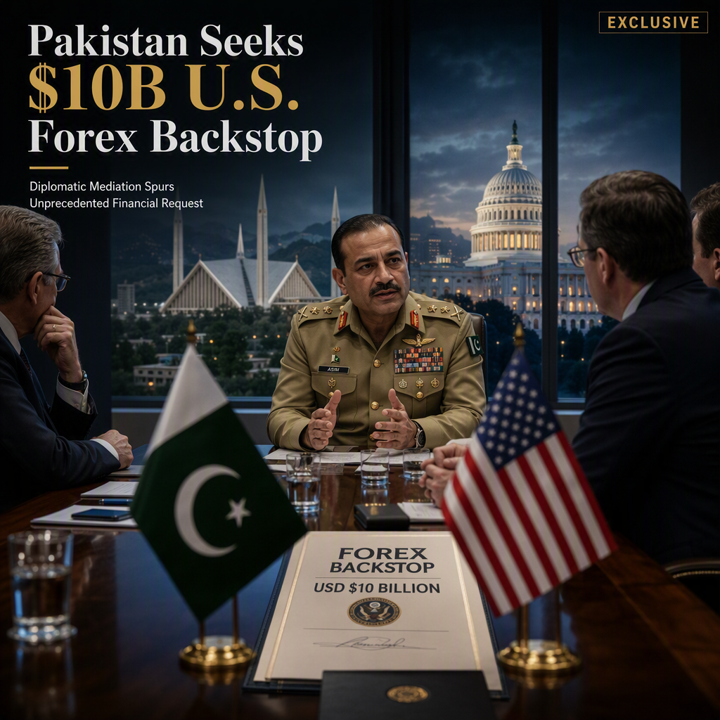 Pakistan Seeks $10 Billion U.S. Forex Backstop After Mediating Between U.S. and Iran