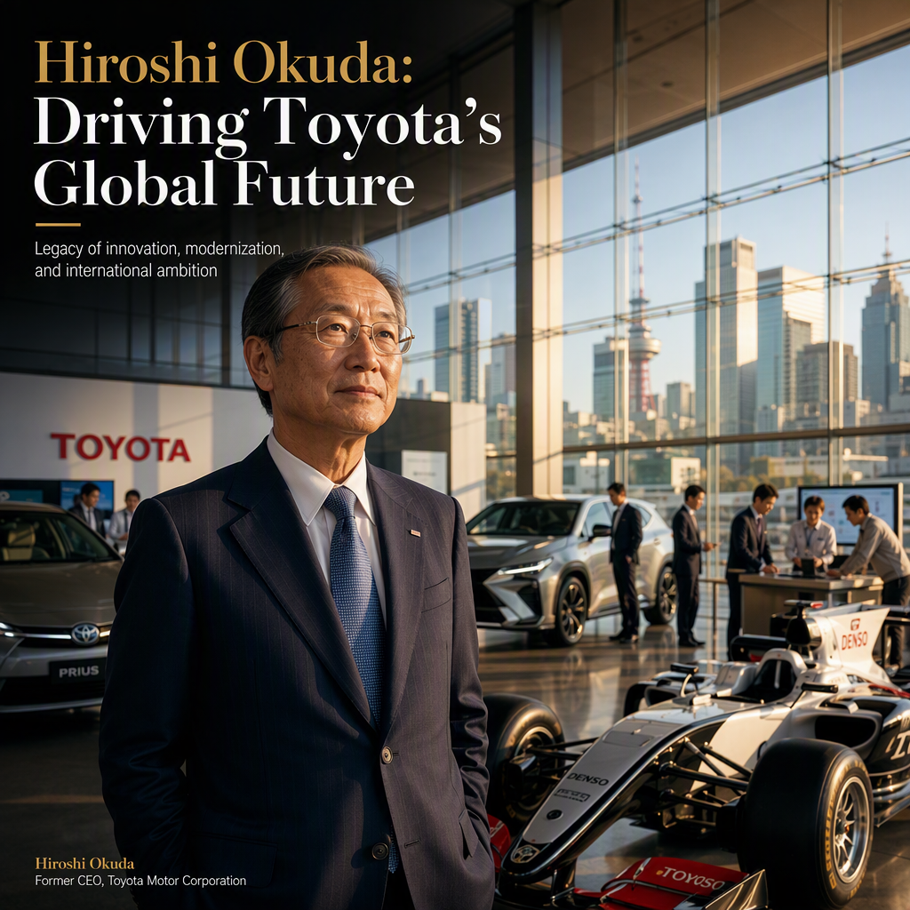 Hiroshi Okuda Remembered for Steering Toyota's Global Expansion and Modernization
