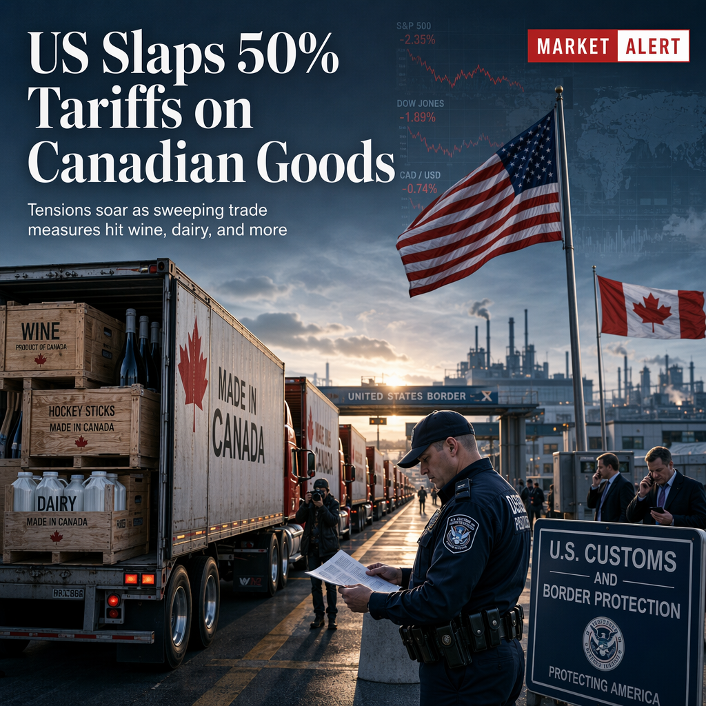 Trump Administration Imposes 50% Tariffs on Canadian Goods Over Alleged Trade Discrimination