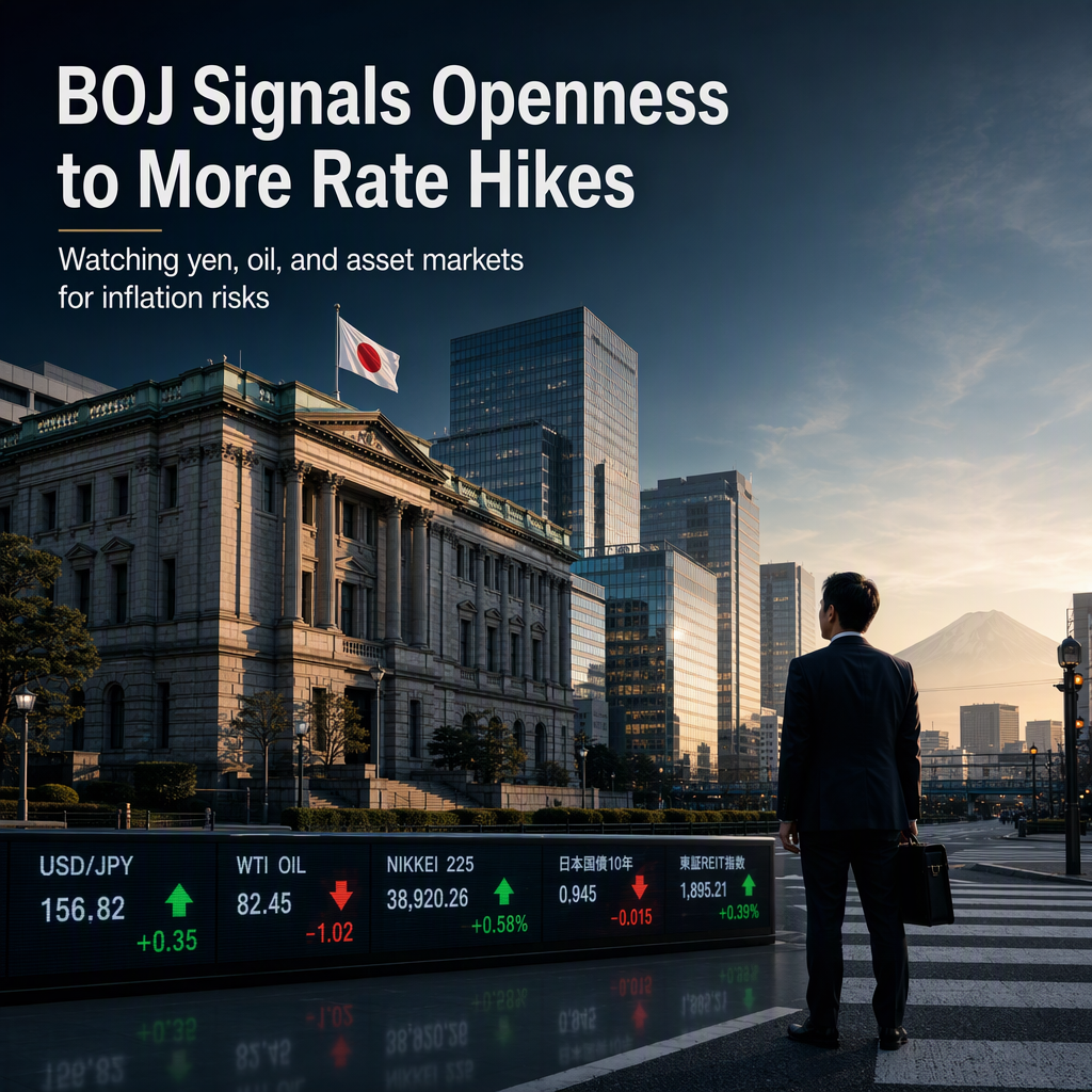 Bank of Japan Signals Openness to Further Rate Hikes Amid Inflation Concerns