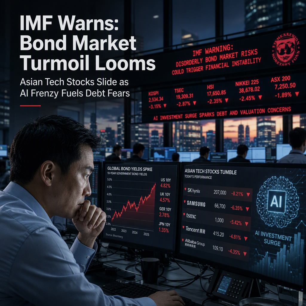 IMF Warns of Disorderly Bond Market Risks as Asian Tech Stocks Slide Amid AI Investment Surge