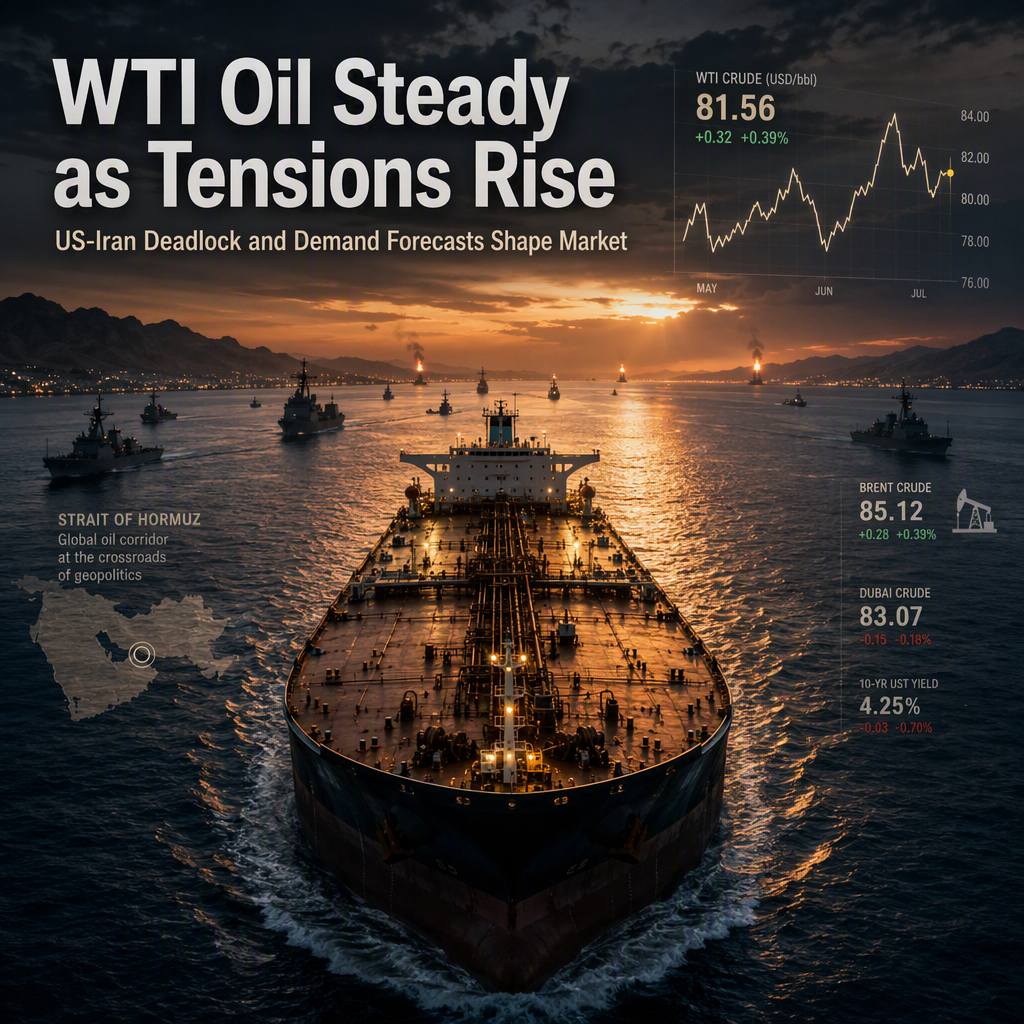 WTI Oil Holds Above $81.50 Amid US-Iran Deadlock and Demand Forecast Cuts