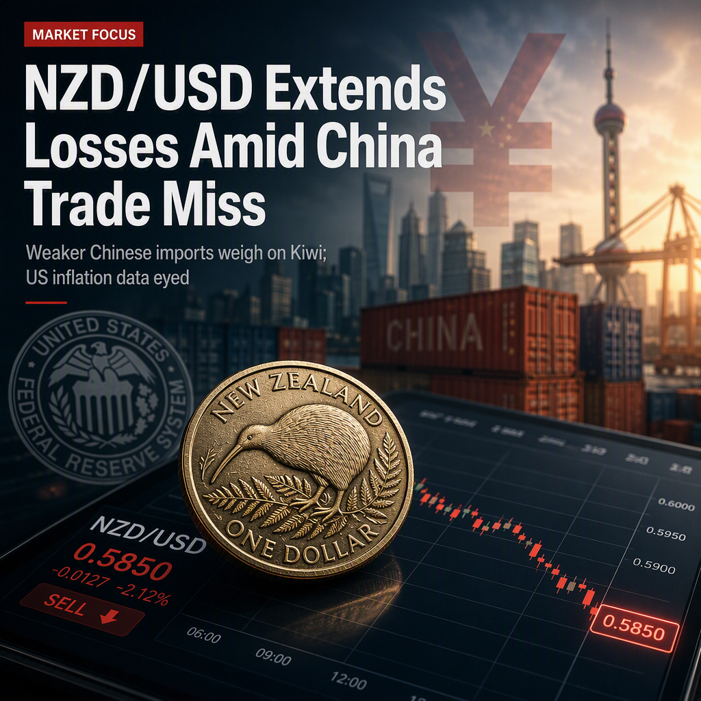 NZD/USD Extends Losses as China Trade Data Misses Import Expectations