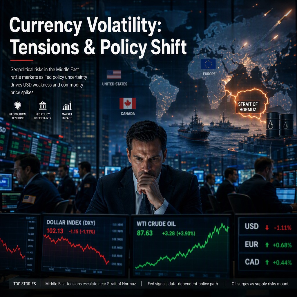 Geopolitical Tensions and Fed Policy Drive Volatility in USD, EUR, and CAD