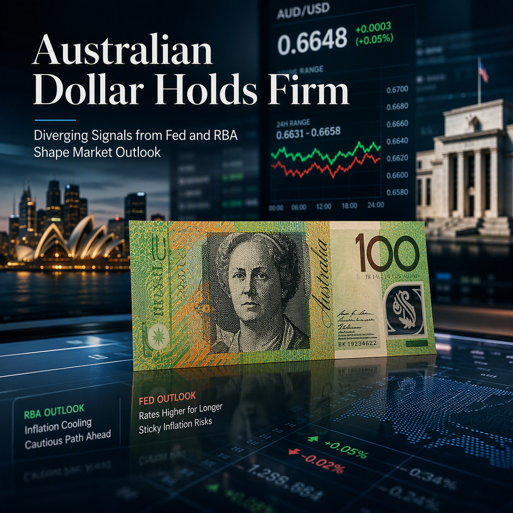 Australian Dollar Holds Steady as Fed and RBA Officials Signal Diverging Policy Paths