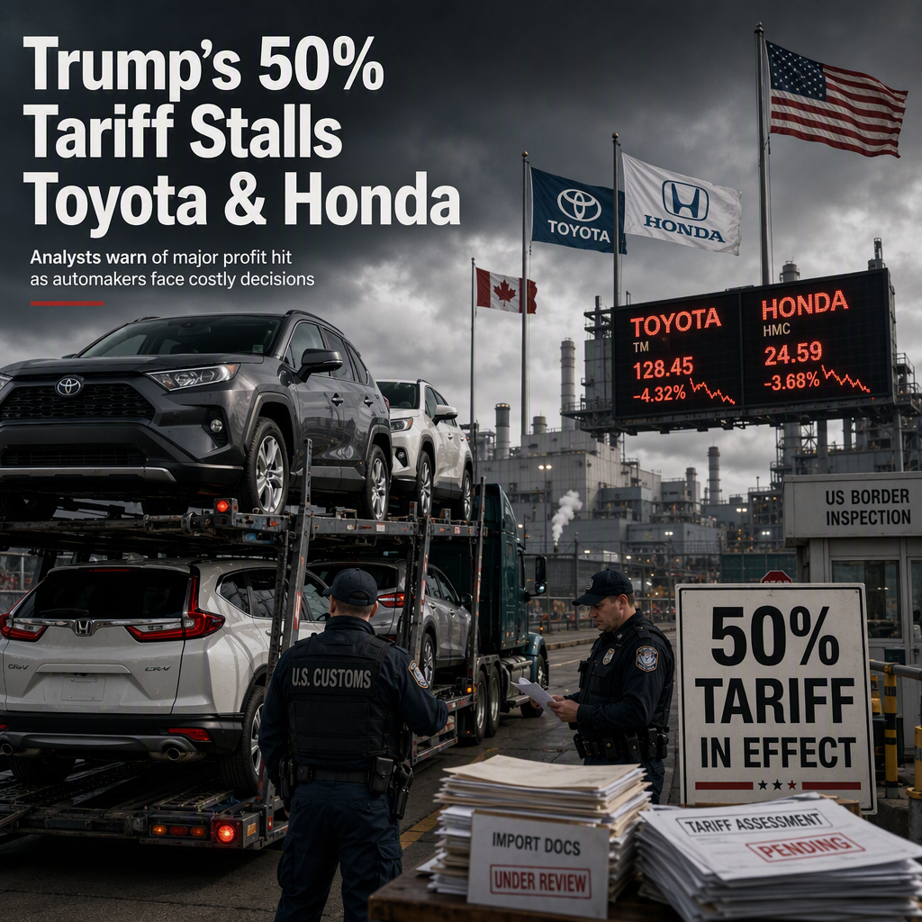 Trump's 50% Canada Tariff Threatens Toyota and Honda Profits, Analysts Warn