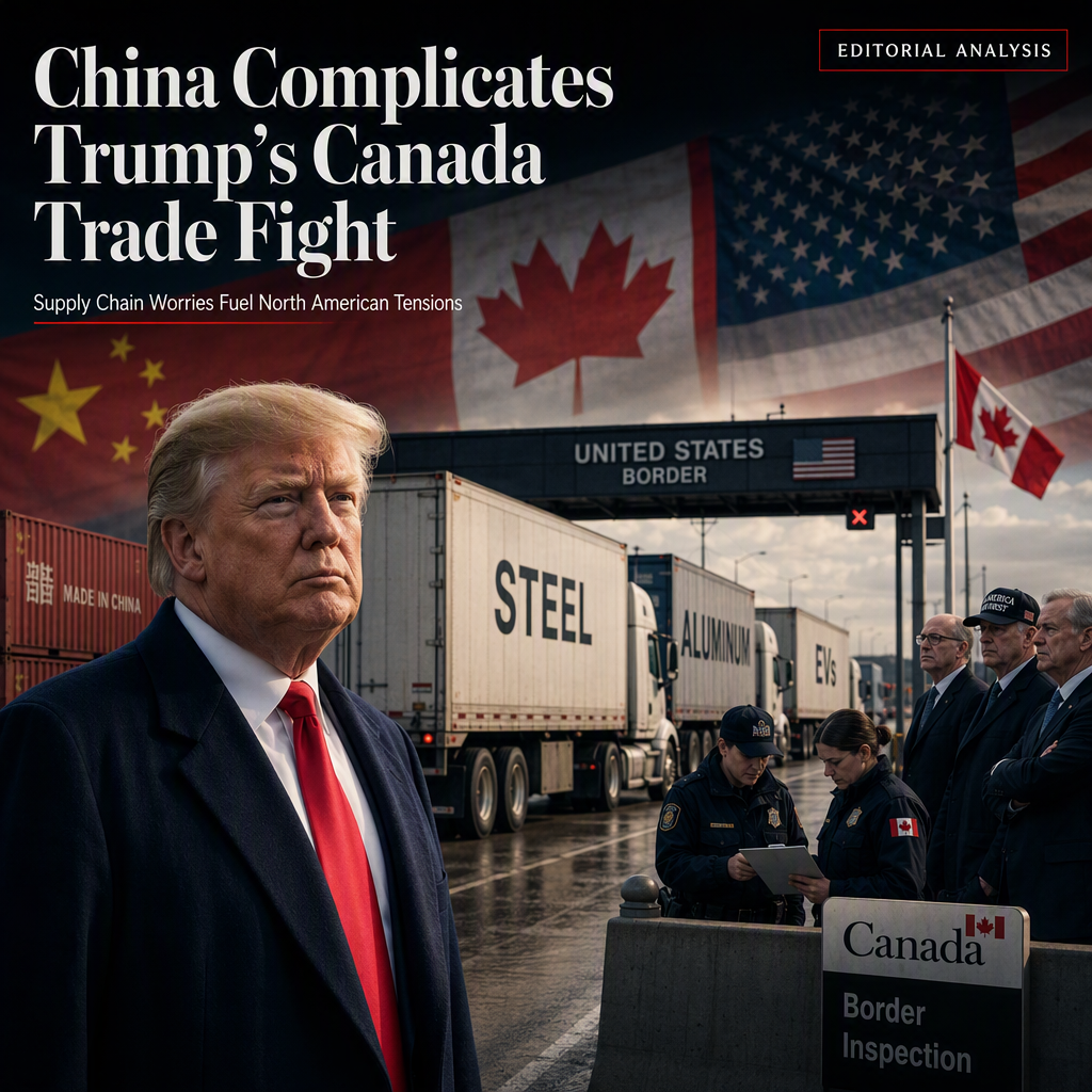 China's Influence Complicates Trump's Trade Dispute with Canada Amid Supply Chain Concerns