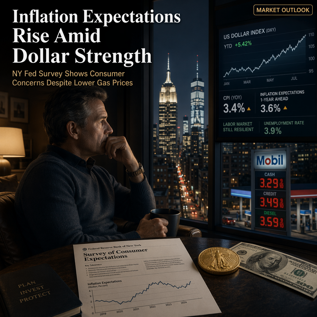 NY Fed Survey Shows Consumer Inflation Expectations Rise Despite Lower Gas Prices