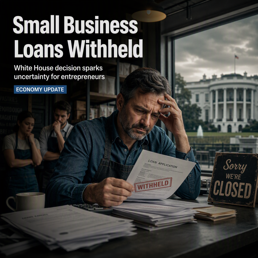 White House Withholds $289 Million in Small Business Loans, Raising Concerns Among Entrepreneurs