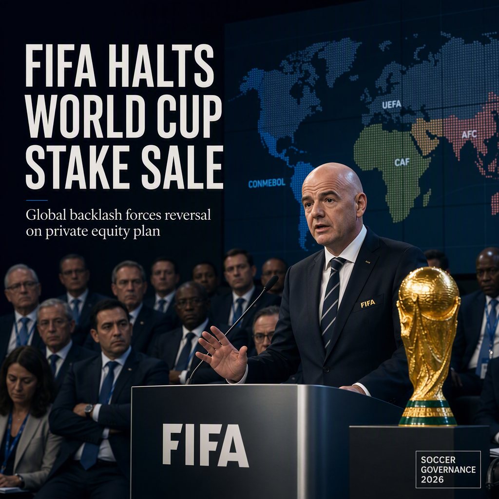 FIFA Abandons Private Equity Sale Amid Global Backlash from Soccer Organizations