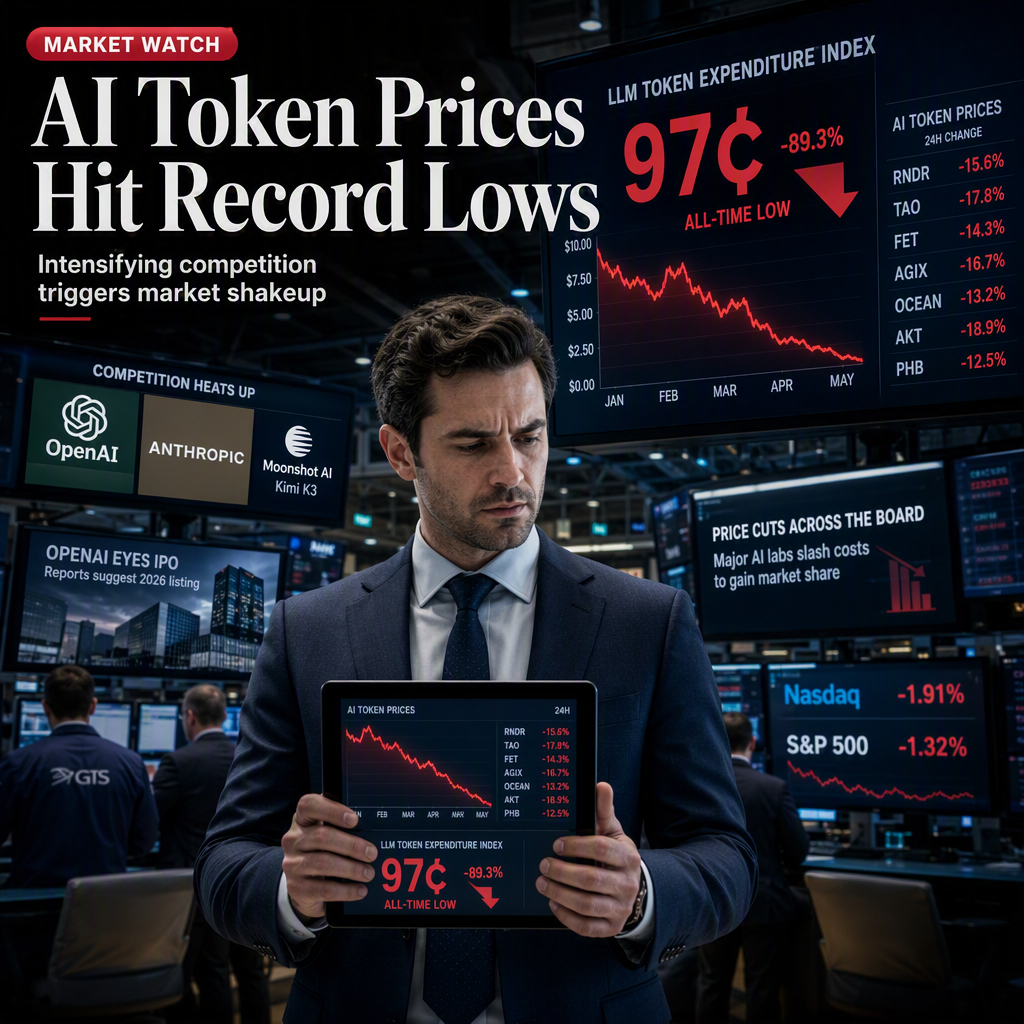 AI Token Prices Plunge to Record Lows Amid Intensifying Competition and Cost Declines