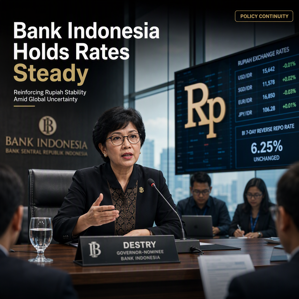 Bank Indonesia Holds Rates Steady, Reinforcing Rupiah Stability Amid External Uncertainty