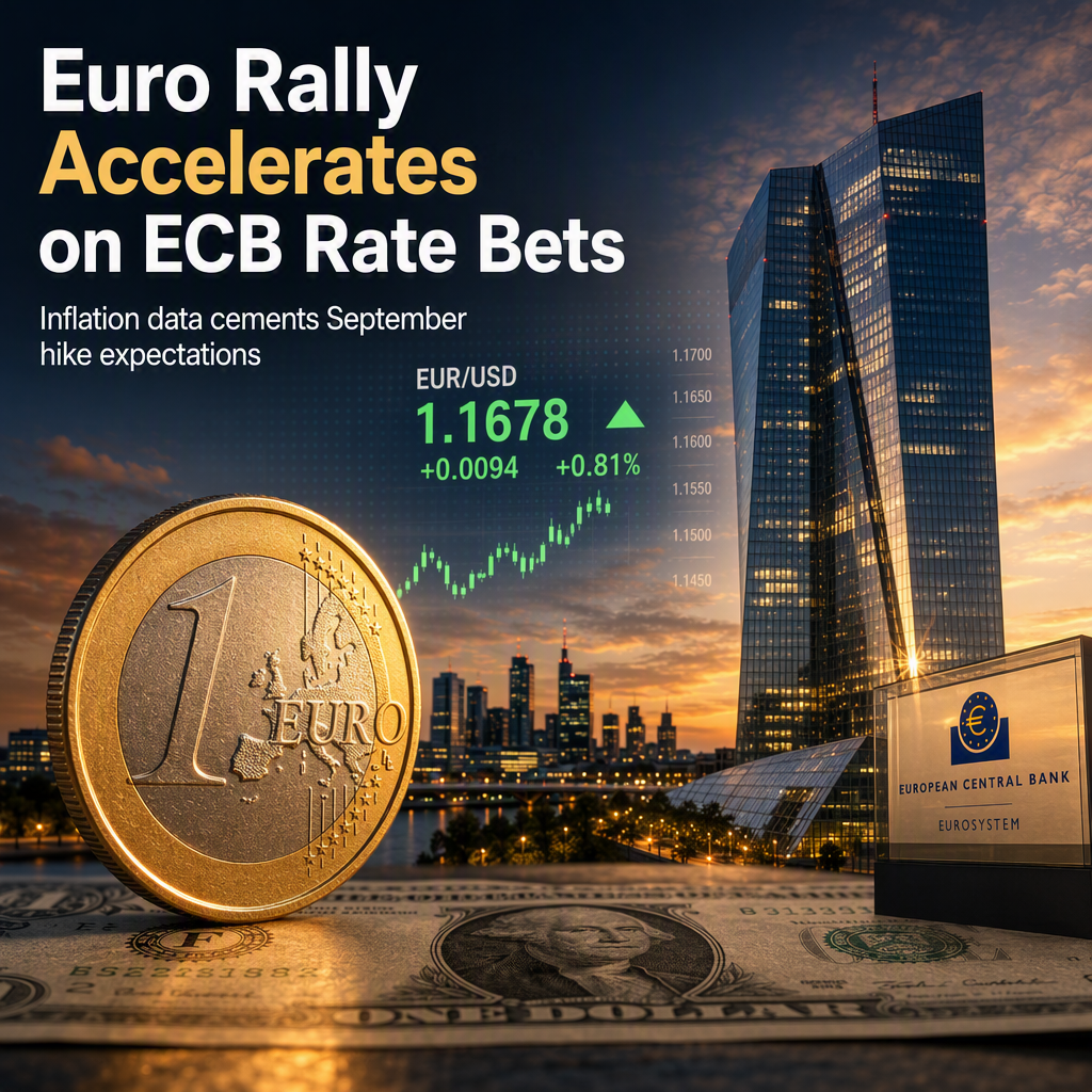 Euro Rallies Toward 1.17 as Eurozone Inflation Data Fuels ECB Rate Hike Expectations
