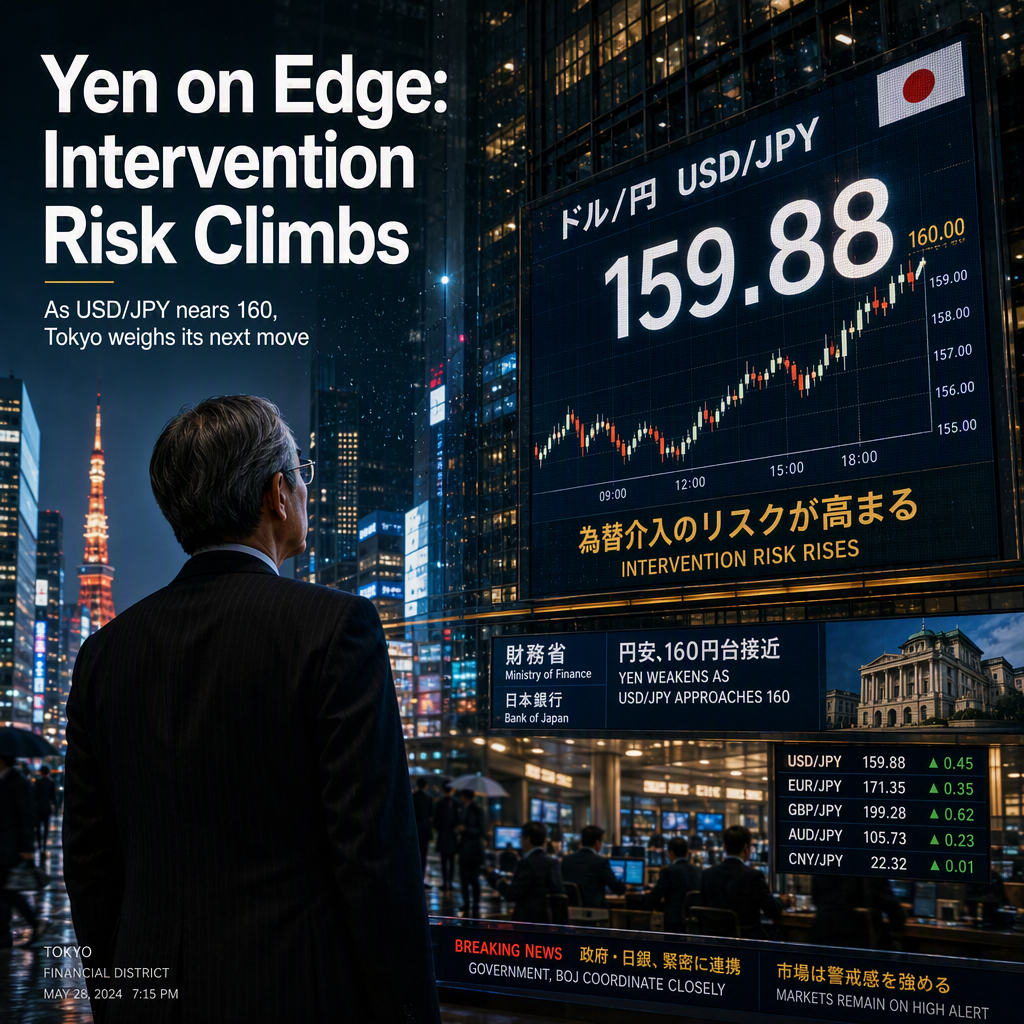 Japanese Yen Faces Elevated Intervention Risk as USD/JPY Eyes 160, Says ING