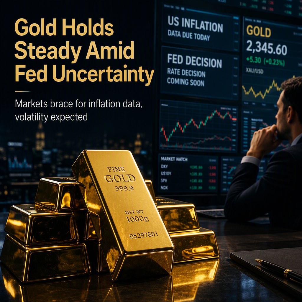 Gold Holds Steady as Markets Eye US Inflation Data and Fed Decision