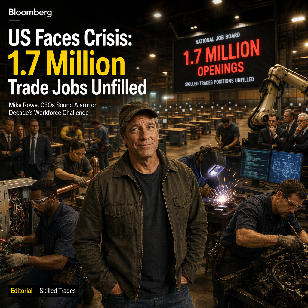 Mike Rowe Highlights Urgent Skilled Labor Shortage as US Faces 1.7 Million Trade Job Openings Annually