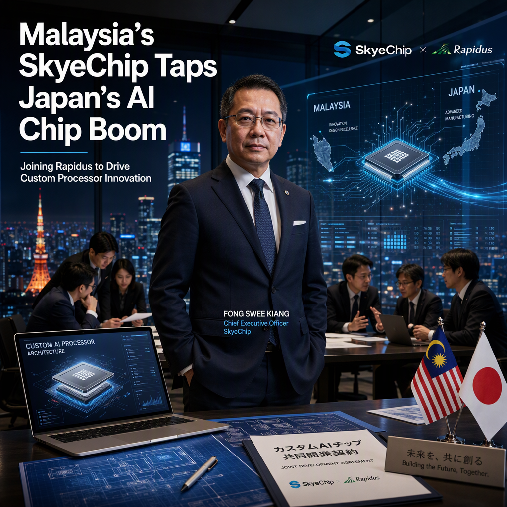Malaysia's SkyeChip Joins Rapidus Ecosystem to Target Japan's Custom AI Chip Market