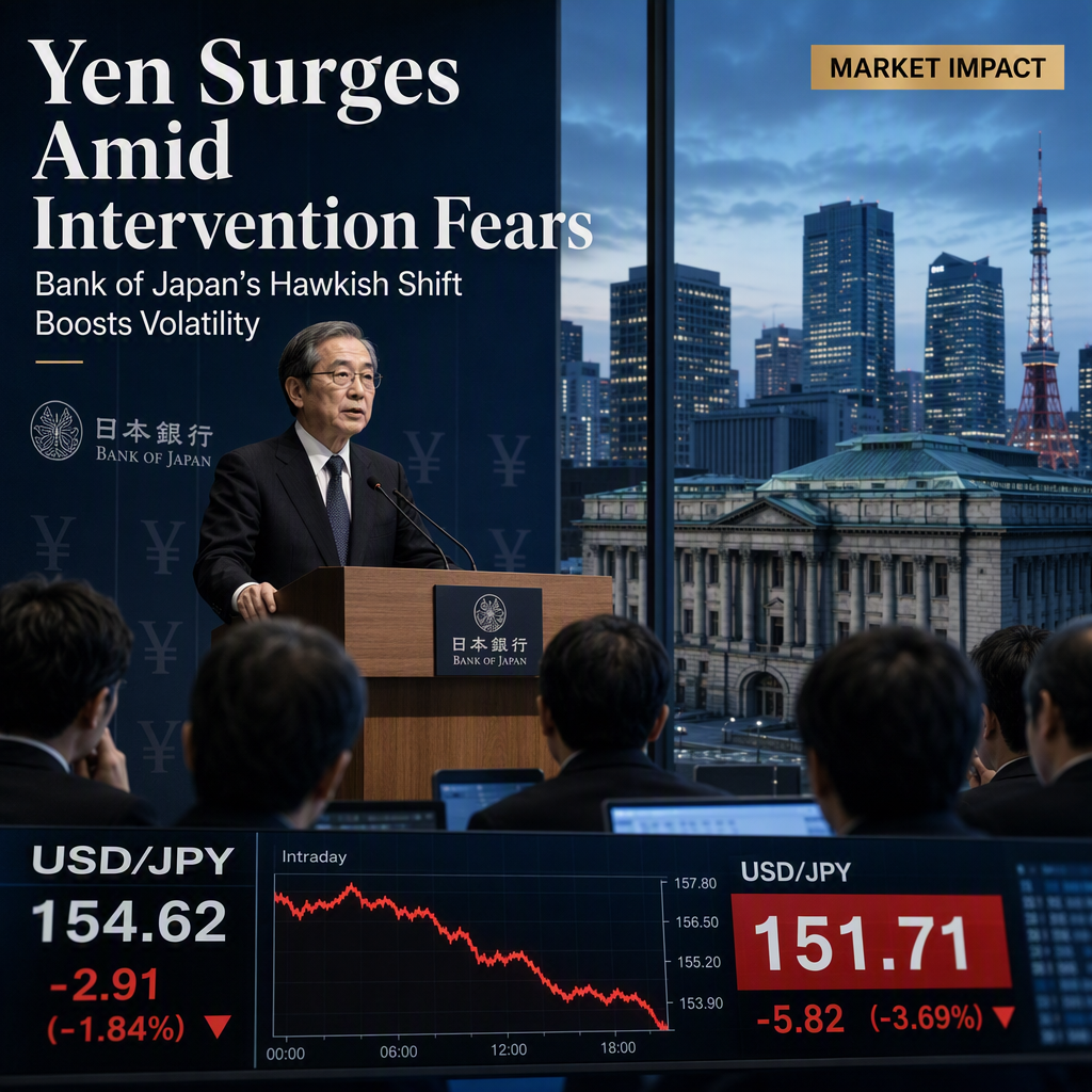 Japanese Yen Strengthens on Suspected Intervention and Hawkish Bank of Japan Stance
