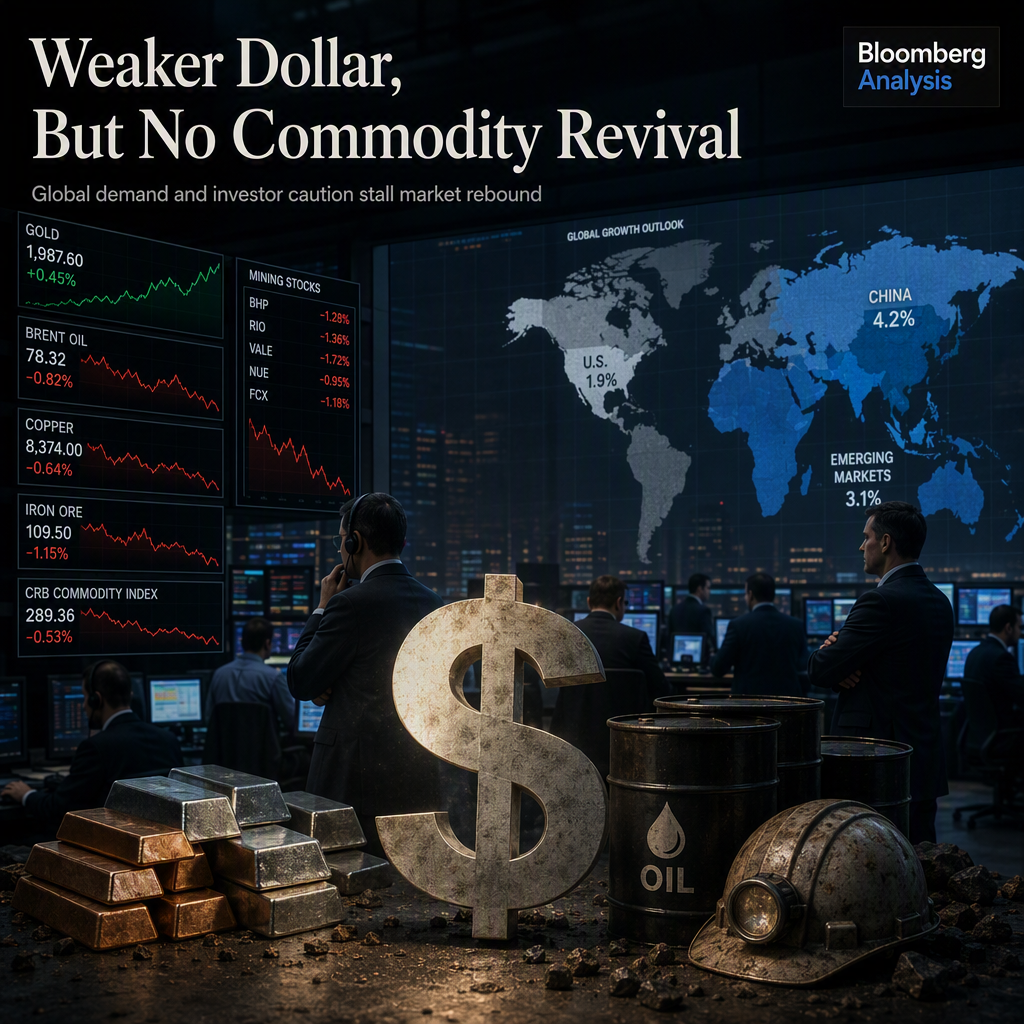 Weaker Dollar Fails to Ignite Broad Commodity Rally Amid Tepid Global Demand